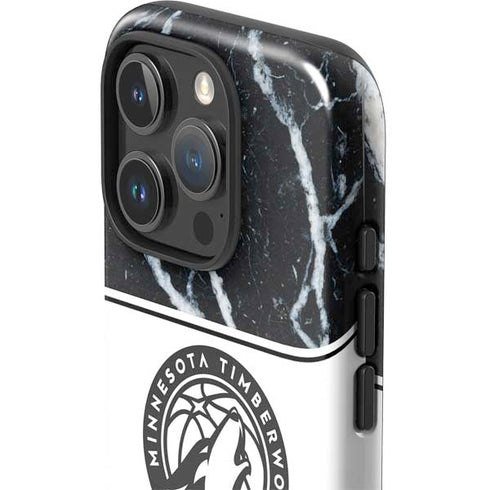 NBA Minnesota Timberwolves Marble iPhone 16 Pro Impact Case